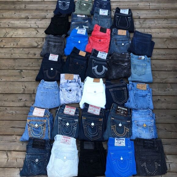 MYSTERY BOX OF 3 True Religion Jeans Size 28 - Picture 4 of 5